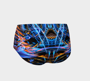 Sound Waves Over Dark Booty Shorts