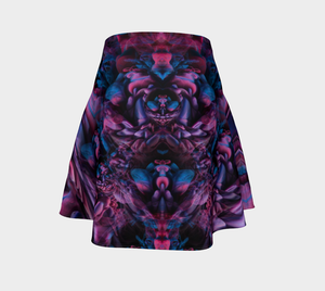 MELTED WAX FLARE SKIRT